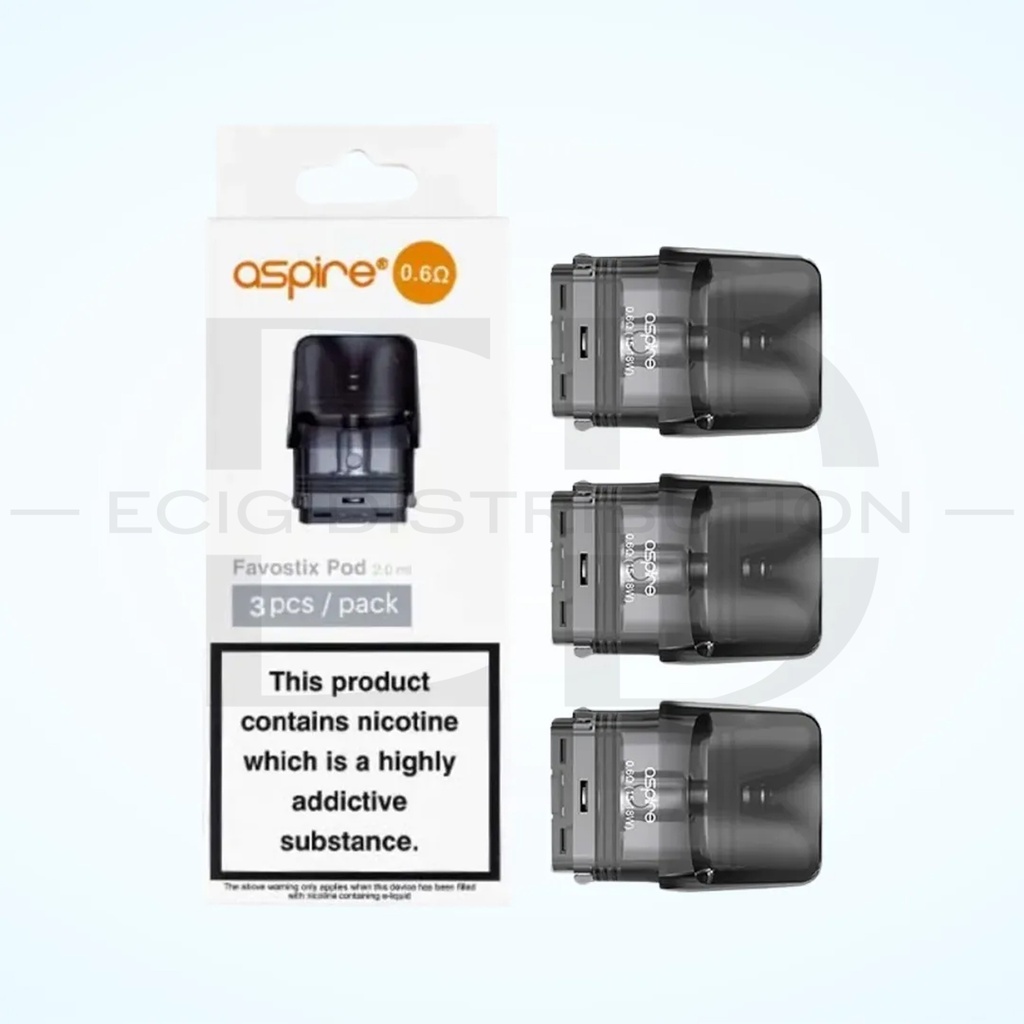 Aspire Favostix Refillable Pod 3Pcs/Pack - 0.6 Ohm