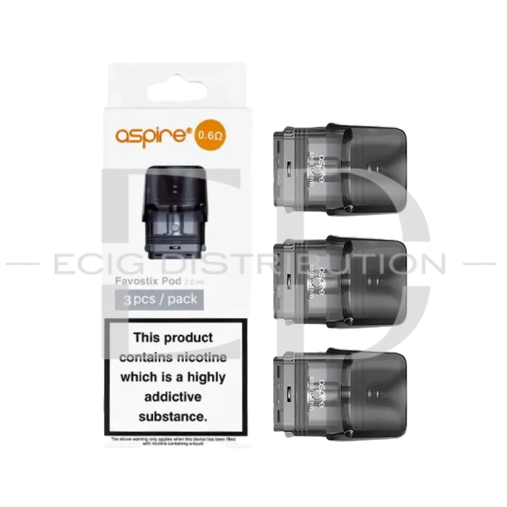 Aspire Favostix Refillable Pod 3Pcs/Pack - 0.6 Ohm
