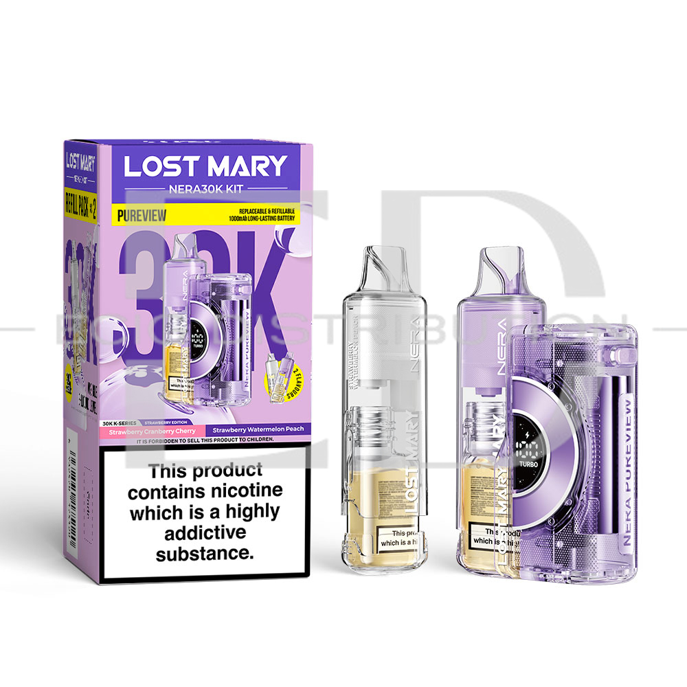 Lost Mary Nera 30K Pure View Pod Kit - Strawberry Edition
