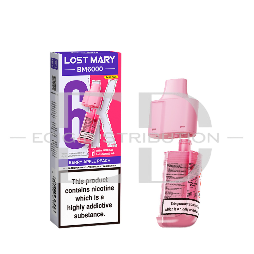Lost Mary BM6000 Refillable Pod - Berry Apple Peach