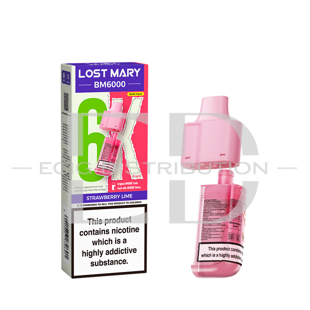 Lost Mary BM6000 Refillable Pod - Strawberry Lime