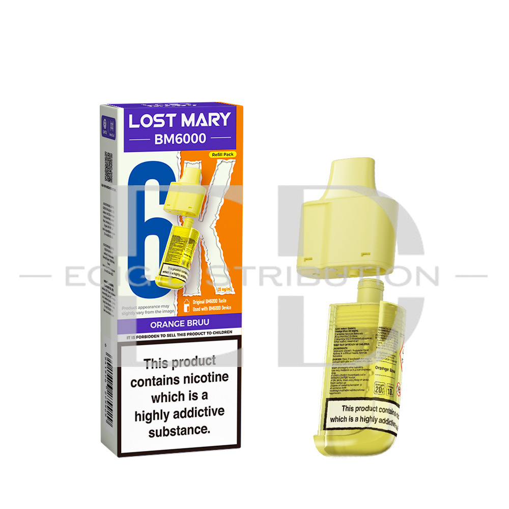 Lost Mary BM6000 Refillable Pod - Orange Bruu