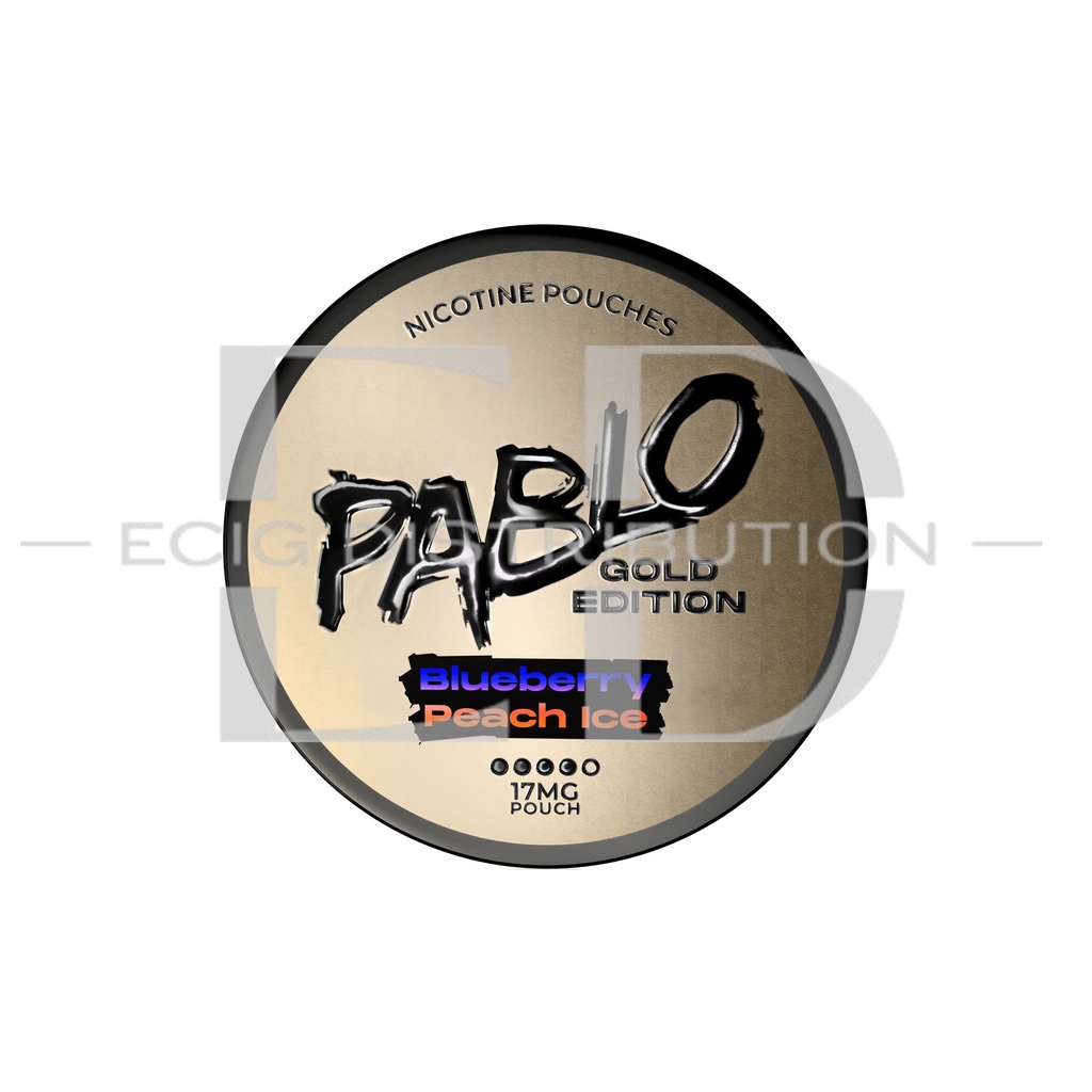 Pablo Nicotine Pouches Gold Edition - Blueberry Peach Ice 50MG
