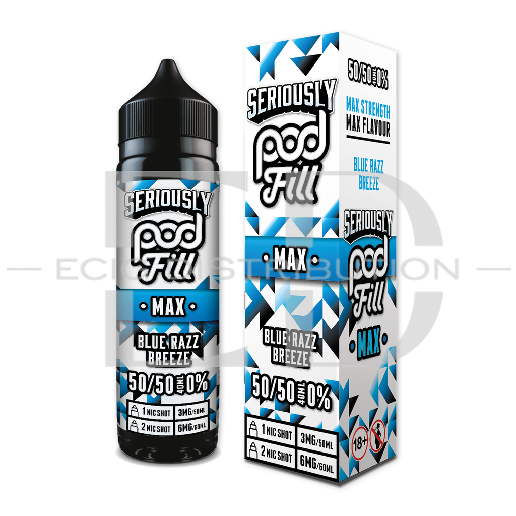 Doozy Seriously Pod Fill Max 60ML 50/50 - Blue Razz Breeze