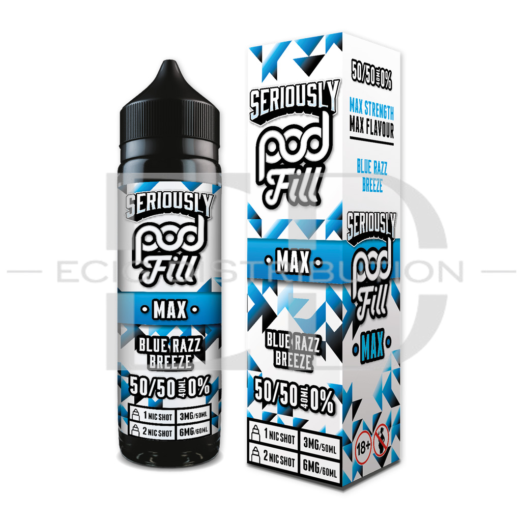Doozy Seriously Pod Fill Max 60ML 50/50 - Blue Razz Breeze