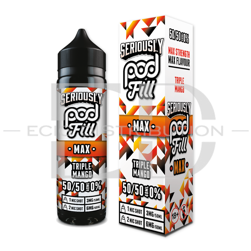 Doozy Seriously Pod Fill Max 60ML 50/50 - Triple Mango