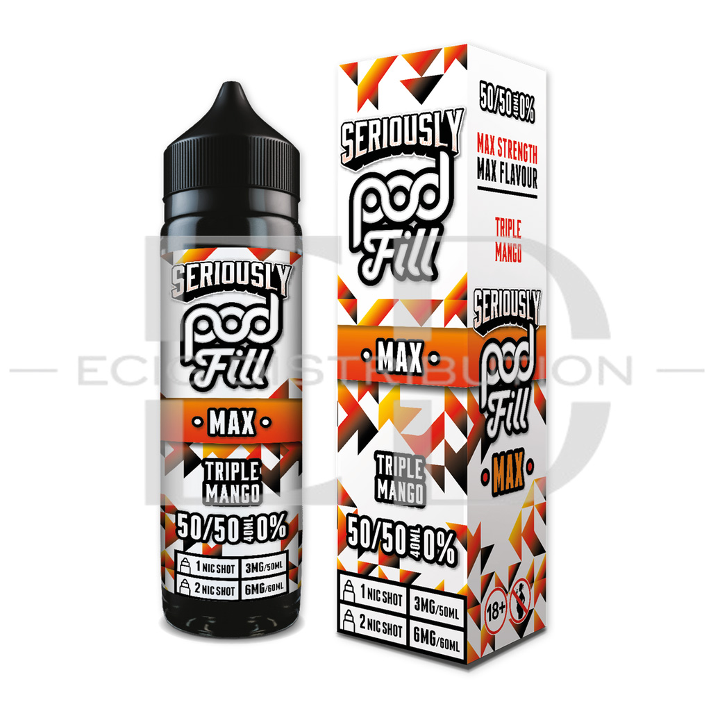 Doozy Seriously Pod Fill Max 60ML 50/50 - Triple Mango
