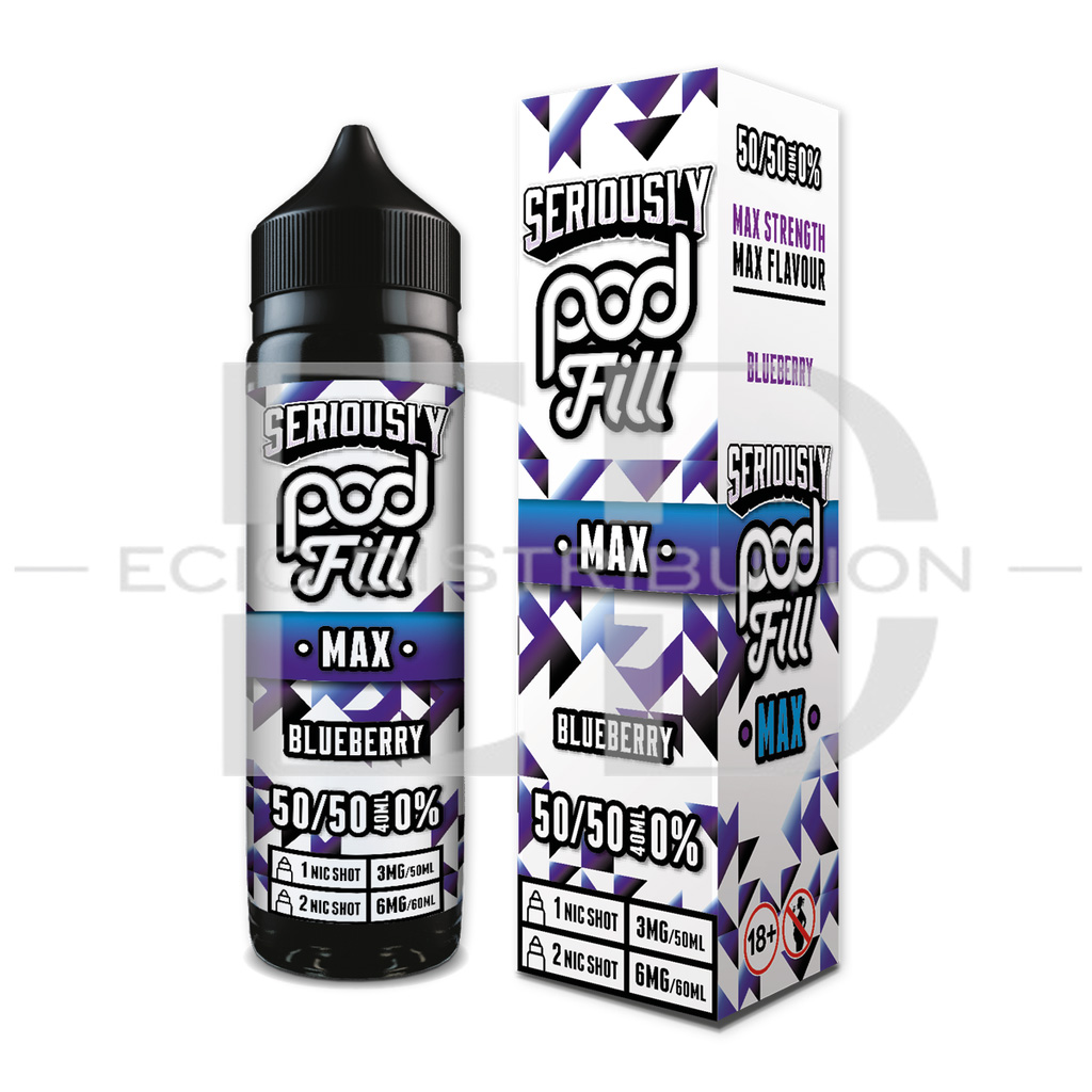 Doozy Seriously Pod Fill Max 60ML 50/50 - Blueberry