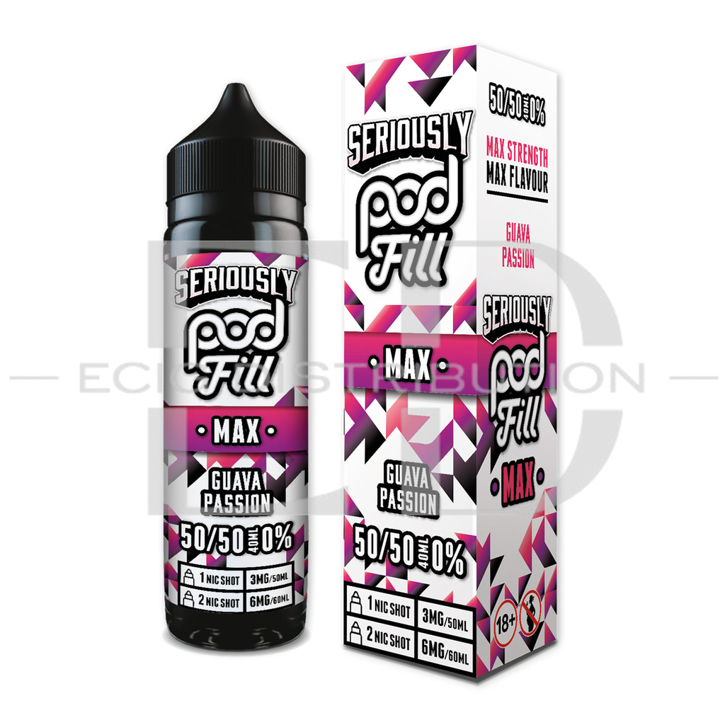 Doozy Seriously Pod Fill Max 60ML 50/50 - Guava Passion
