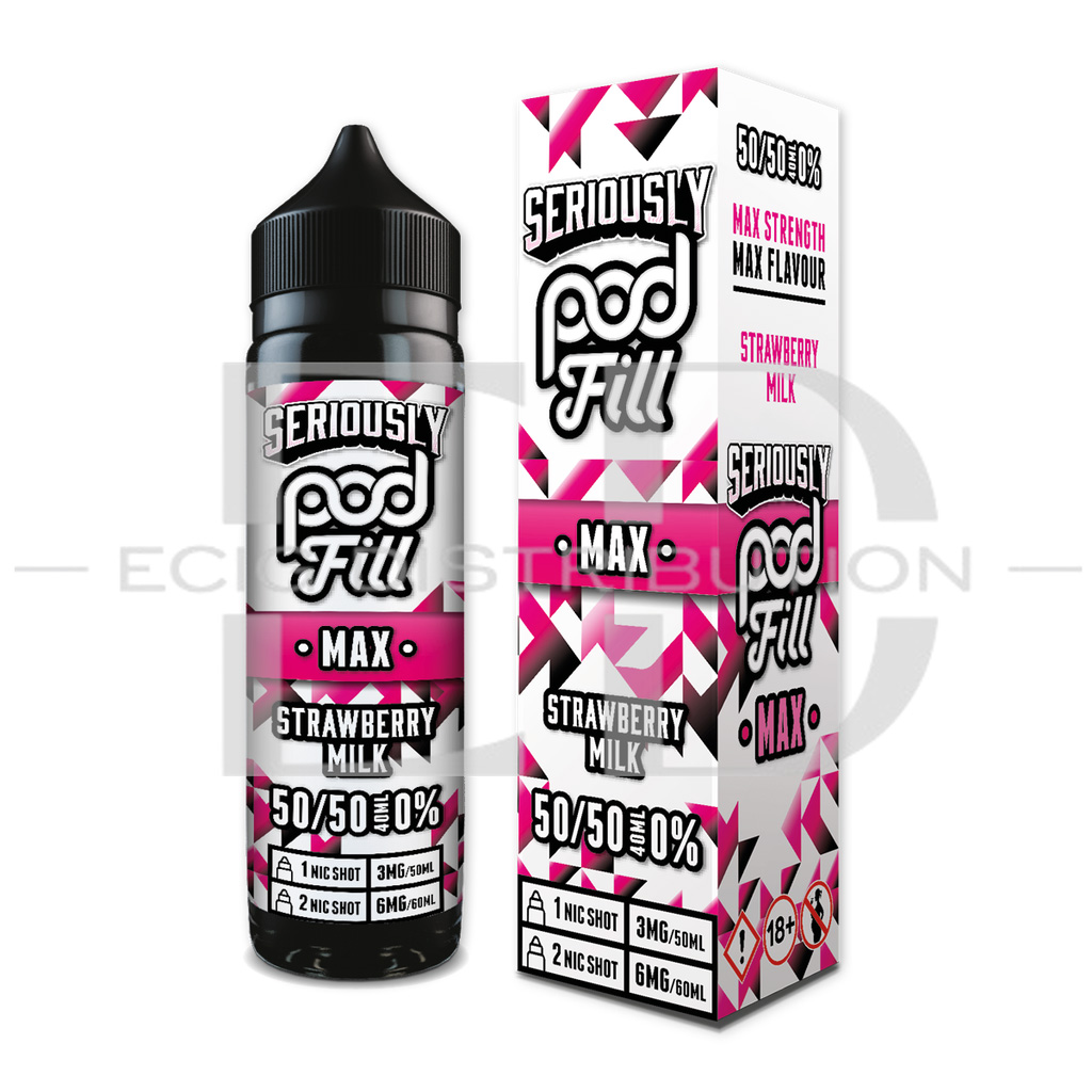 Doozy Seriously Pod Fill Max 60ML 50/50 - Strawberry Milk