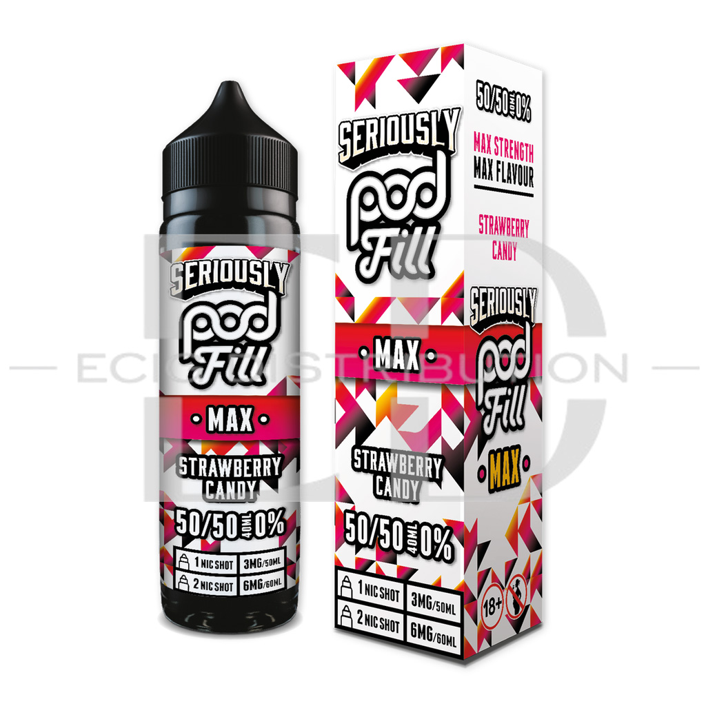 Doozy Seriously Pod Fill Max 60ML 50/50 - Strawberry Candy