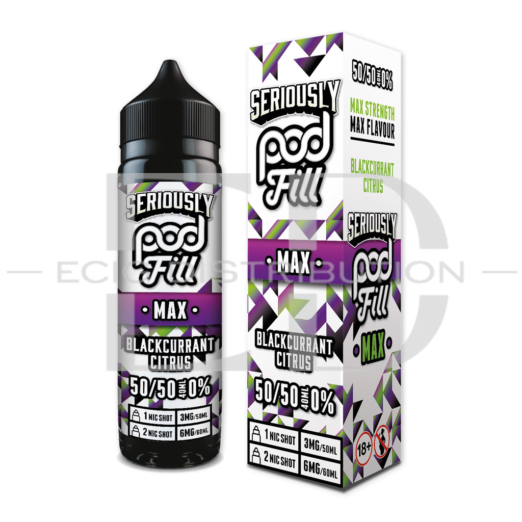 Doozy Seriously Pod Fill Max 60ML 50/50 - Blackcurrant Citrus