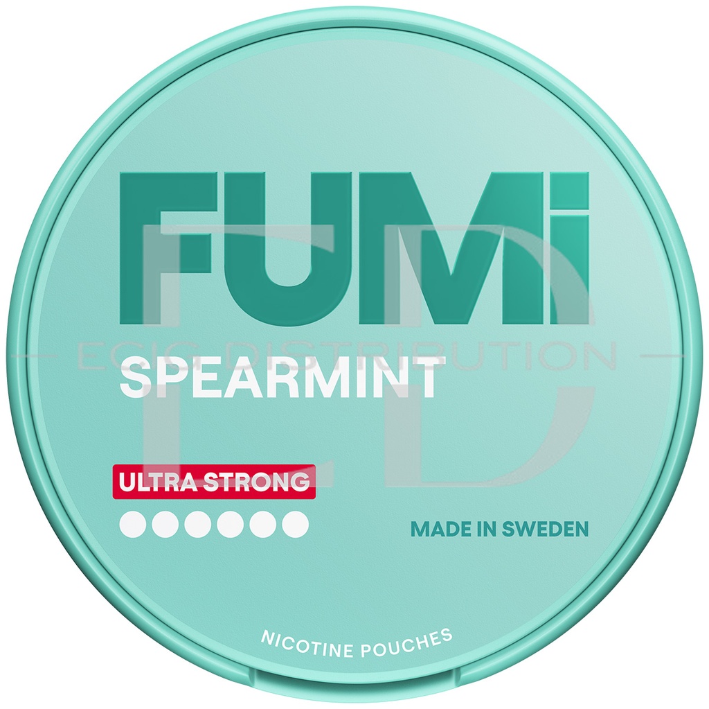 Fumi Ultra Strong Nicotine Pouches - Spearmint 15MG