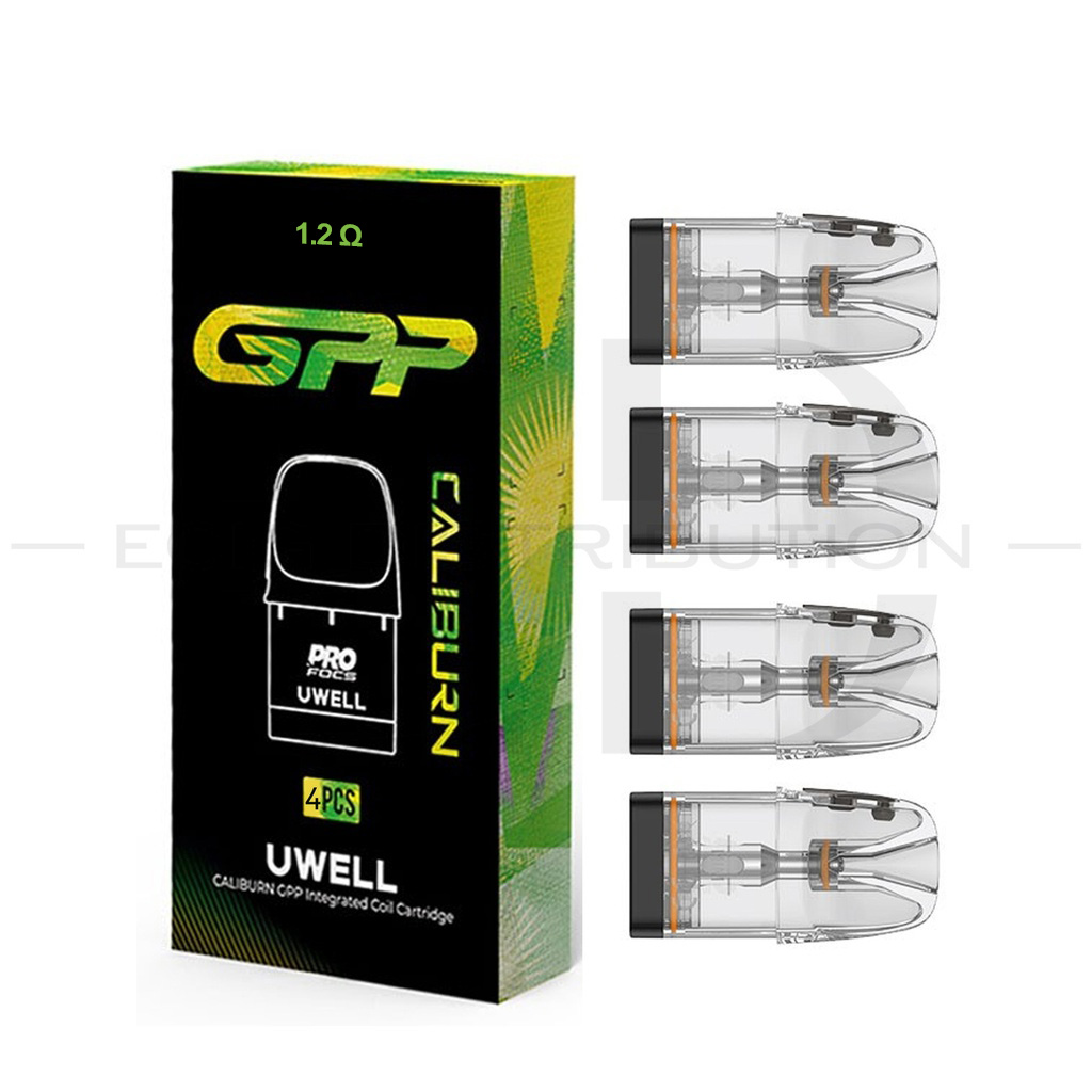 Uwell Caliburn GPP Coil Cartridge Top Refill 4Pcs/Pack - 1.2 Ohm 