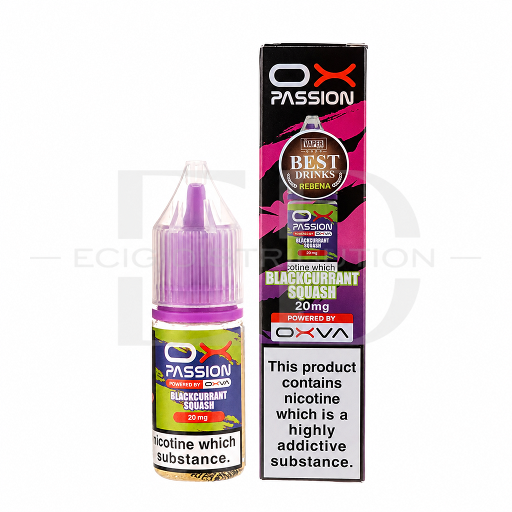 Oxva OX Passion Nic Salt - Blackcurrant Squash 20MG 