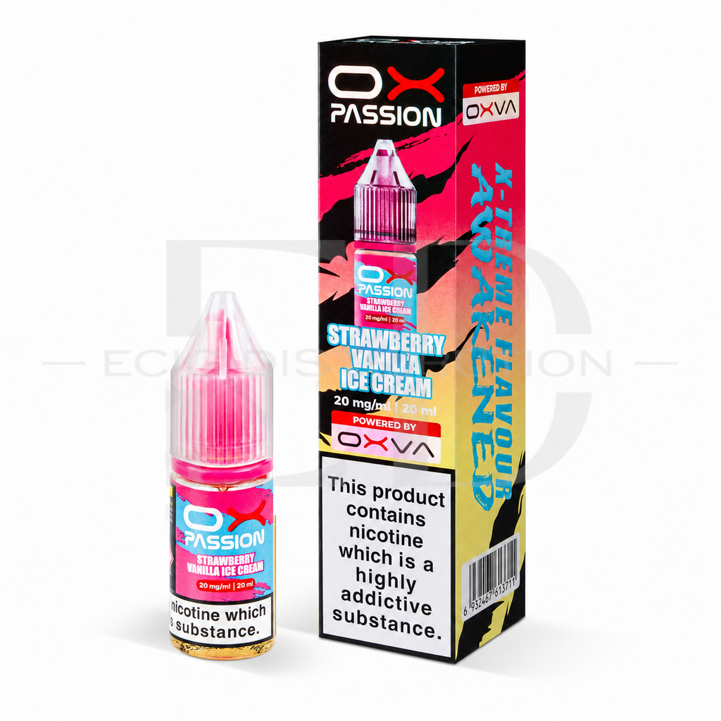 Oxva OX Passion Nic Salt - Strawberry Vanilla Ice Cream 20MG 