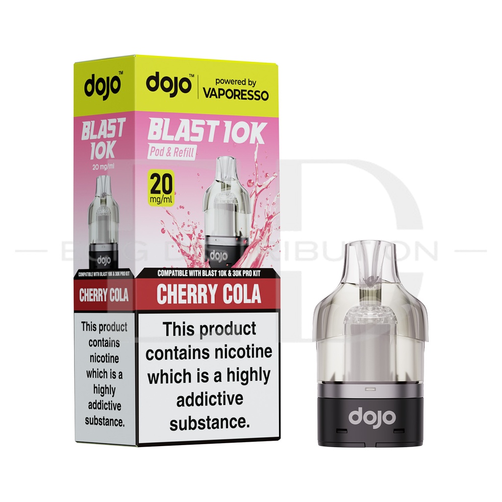 Vaporesso Dojo Blast 10/30K Pro Refillable Pod - Cherry Cola 20MG 