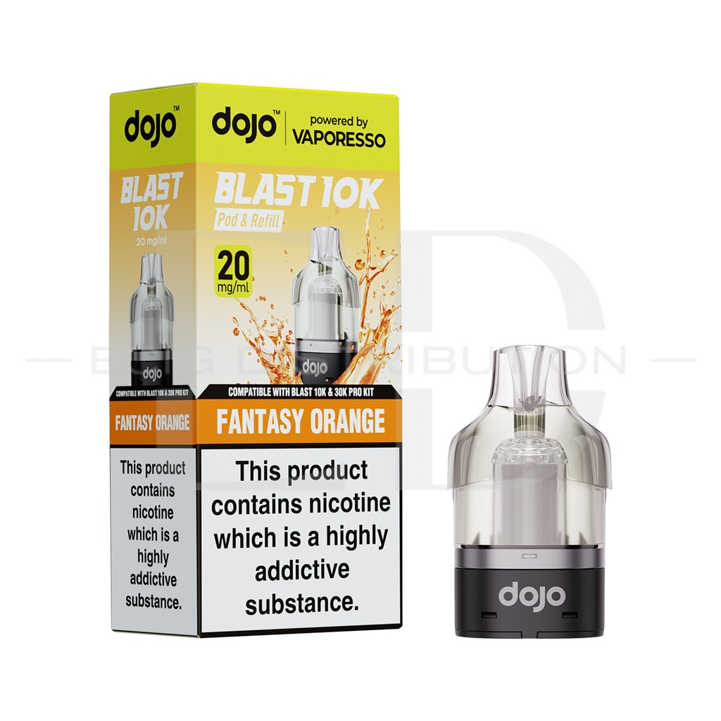 Vaporesso Dojo Blast 10/30K Pro Refillable Pod - Fantasy Orange 20MG 