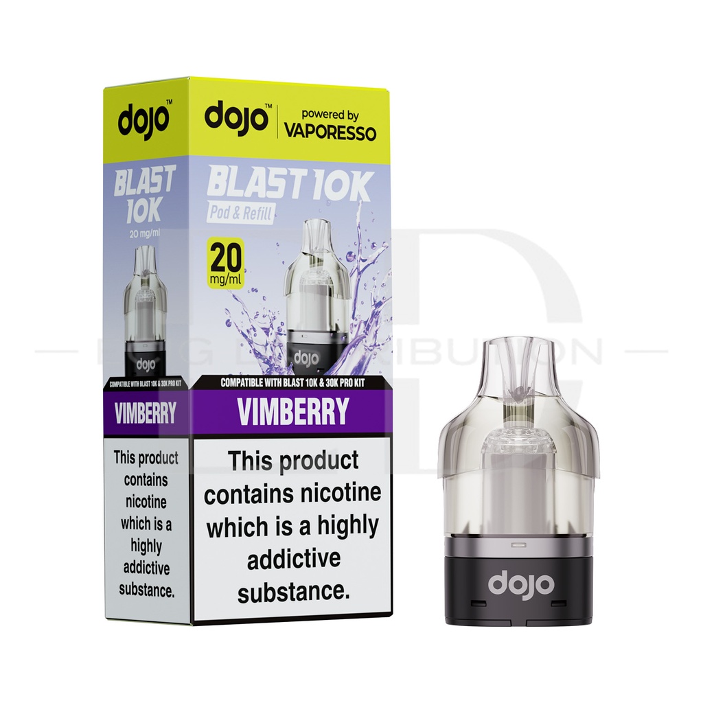 Vaporesso Dojo Blast 10/30K Pro Refillable Pod - Vimberry 20MG 