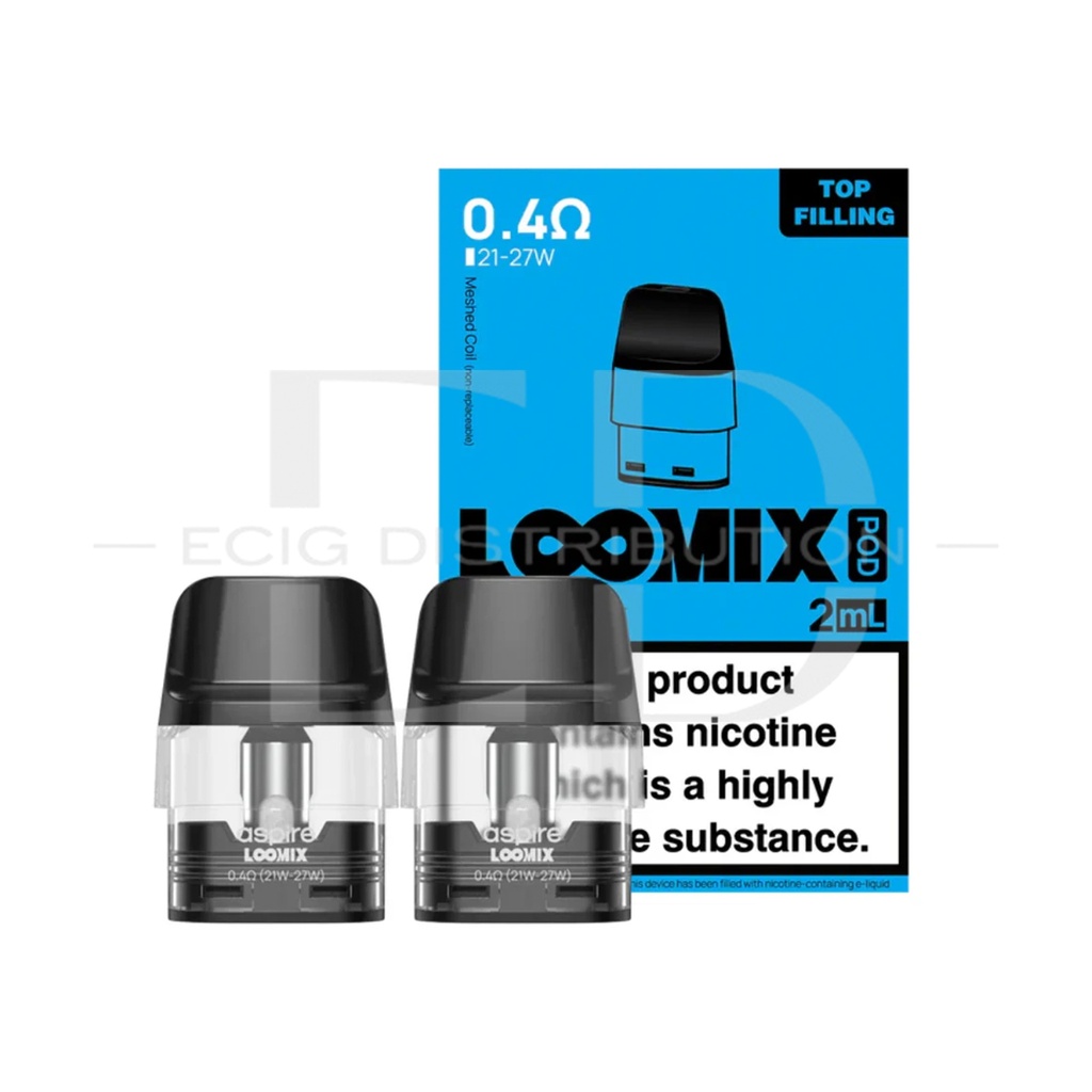 Aspire Loomix Refillable Pod 2Pcs/Pack - 0.4 Ohm 