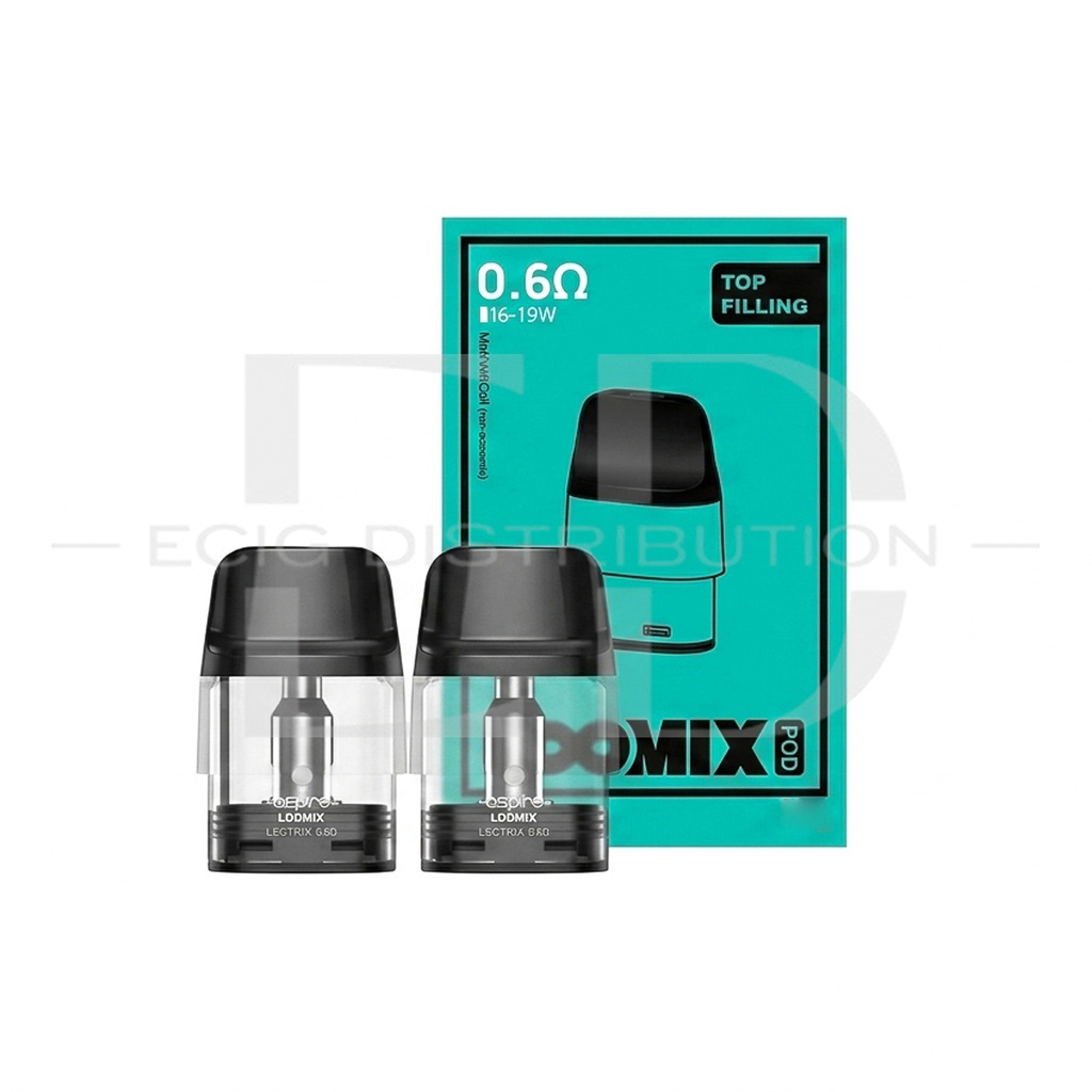 Aspire Loomix Refillable Pod 2Pcs/Pack - 0.6 Ohm ..