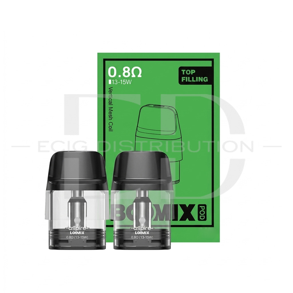 Aspire Loomix Refillable Pod 2Pcs/Pack - 0.8 Ohm ..