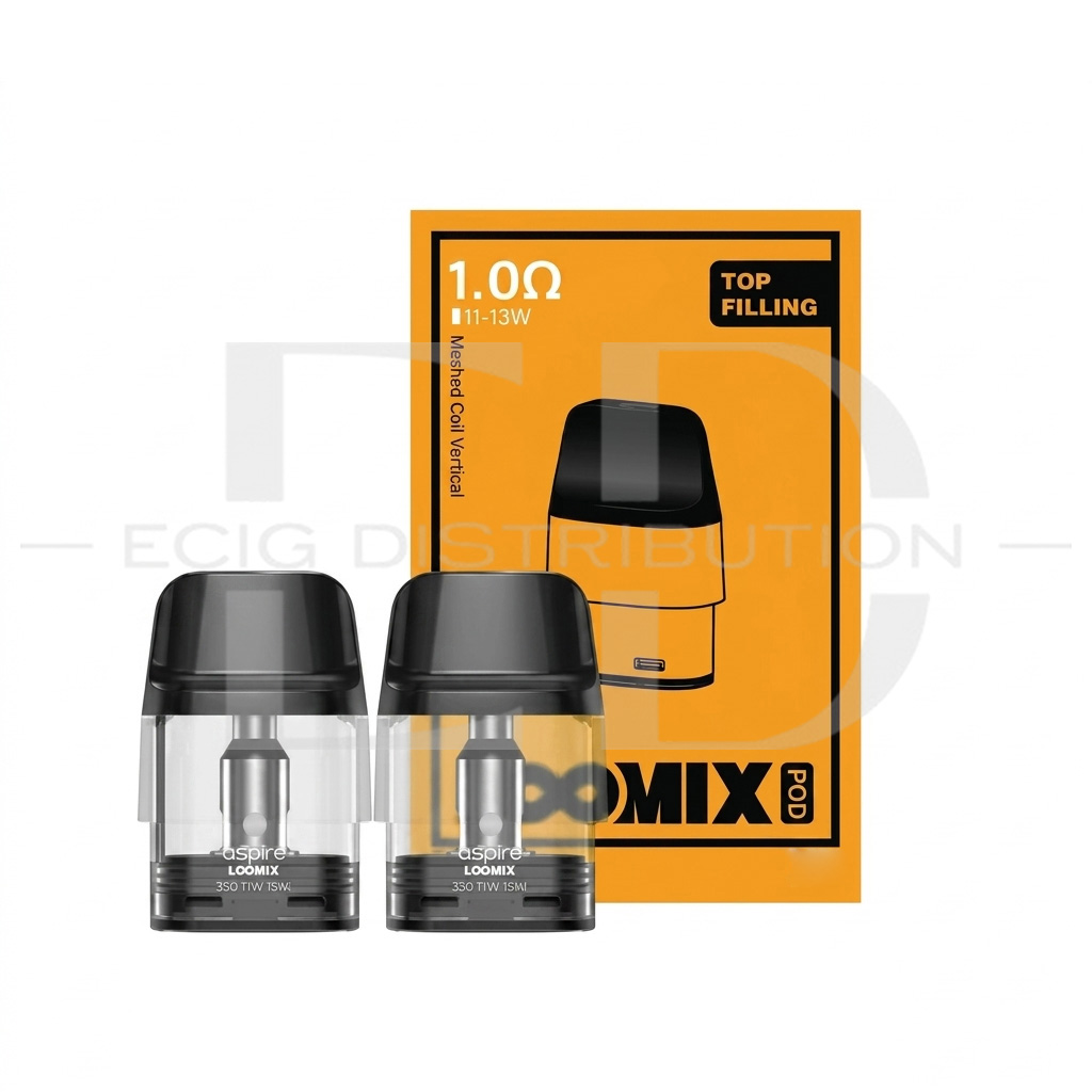 Aspire Loomix Refillable Pod 2Pcs/Pack - 1.0 Ohm ..