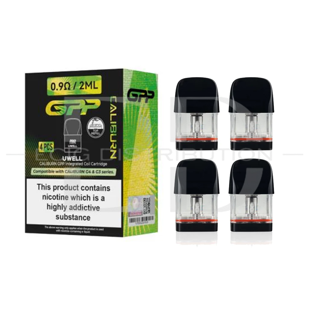 Uwell Caliburn GPP Refillable Pod Top Refill TPD 4Pcs/pack - 0.9 Ohm 