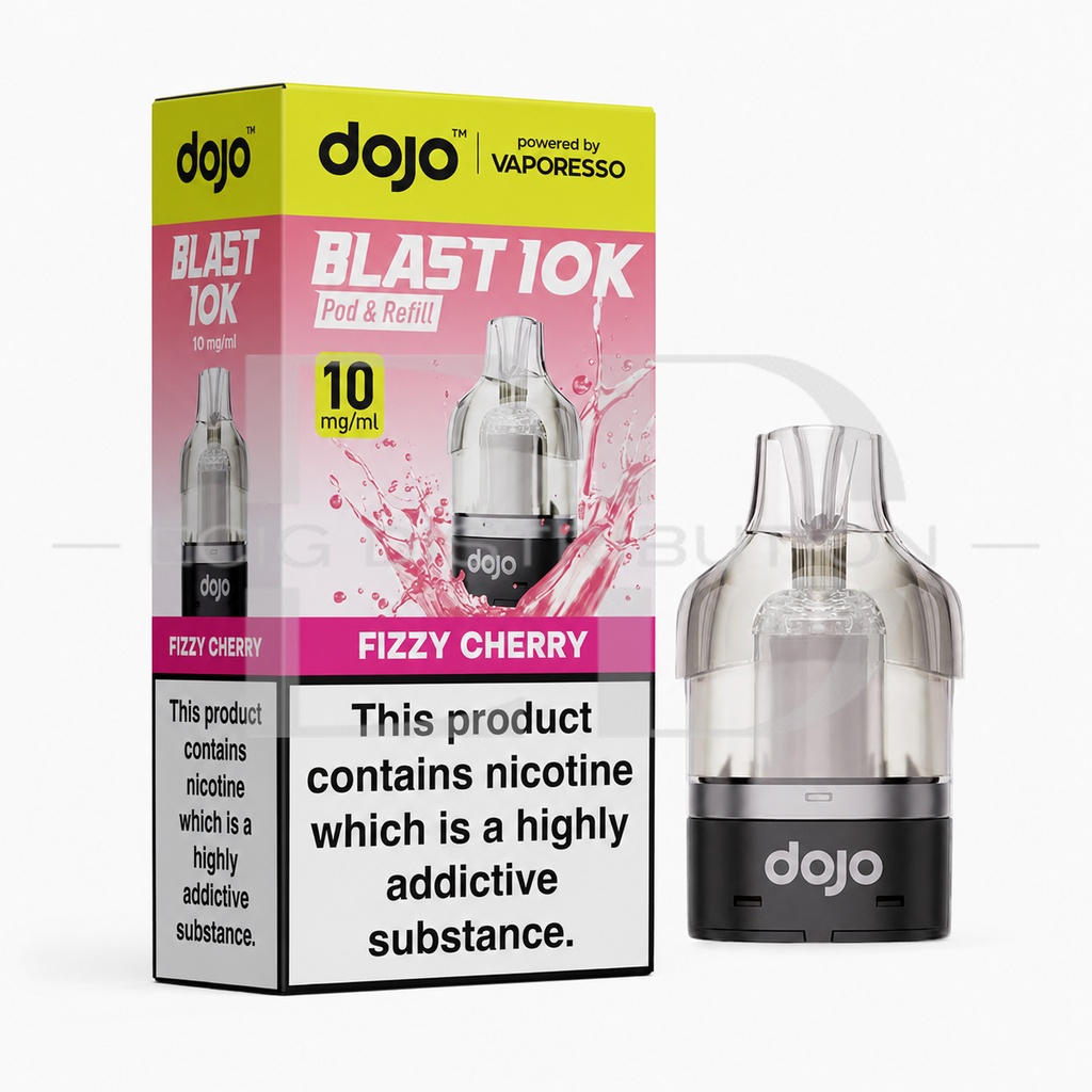 Vaporesso Dojo Blast 10/30K Refillable Pod - Fizzy Cherry 10MG 