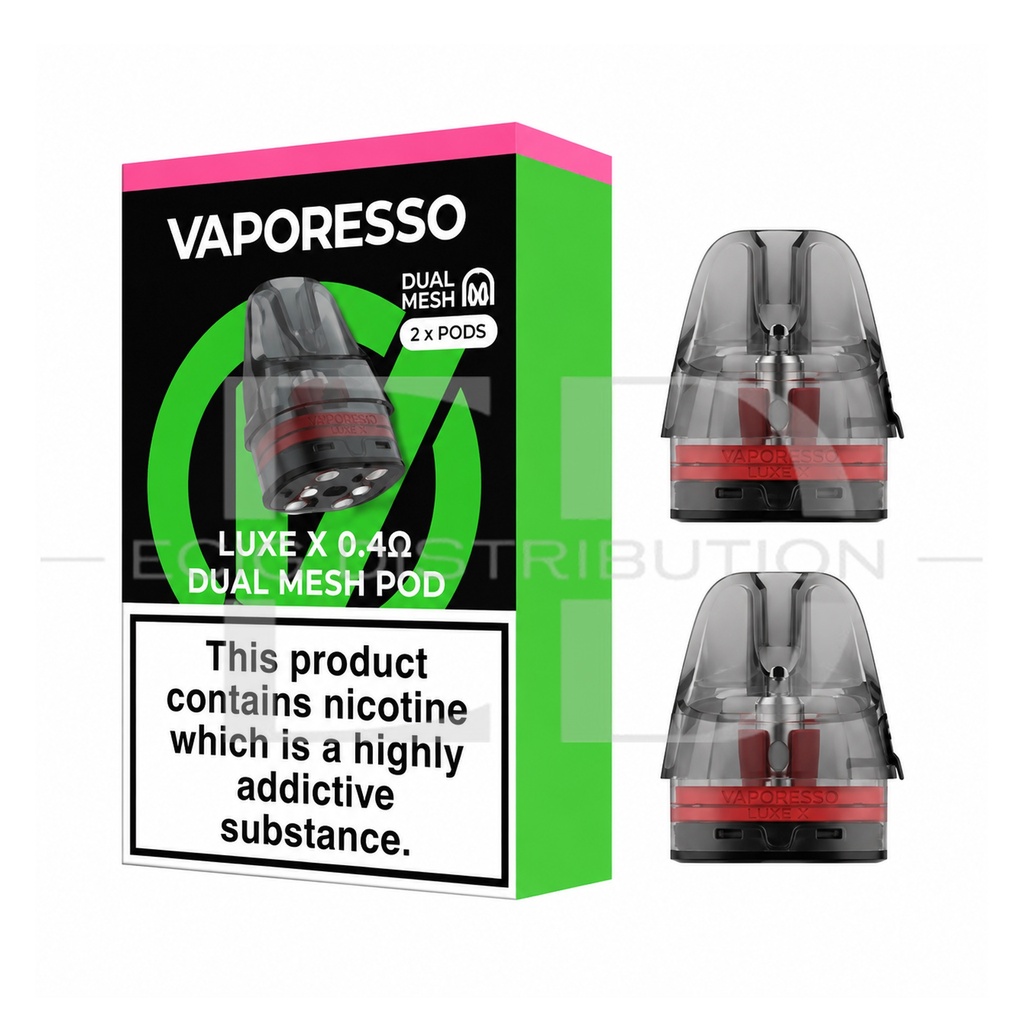 Vaporesso Luxe X Dual Mesh Refillable Pod 2Pcs/Pack - 0.4 Ohm 
