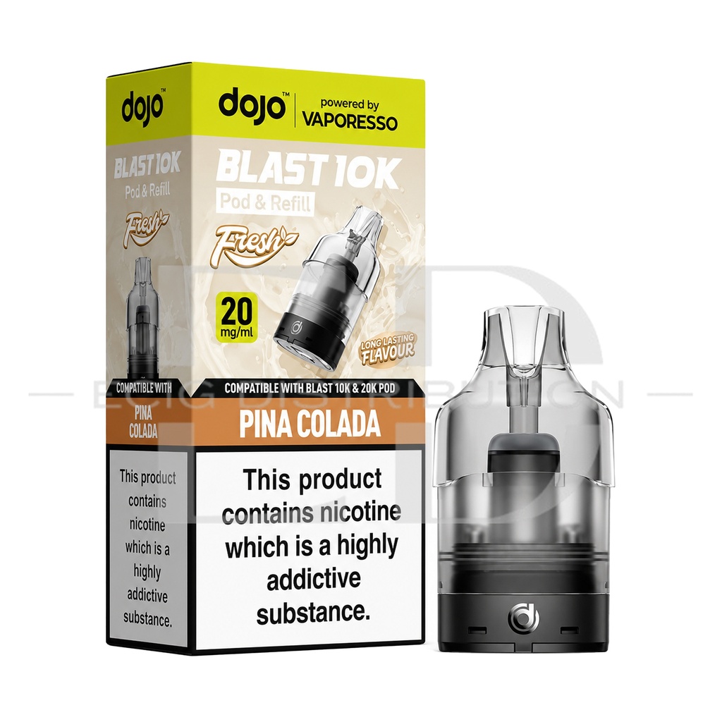 Vaporesso Dojo Blast 10/30K Refillable Pod - Pina Colada 20MG 