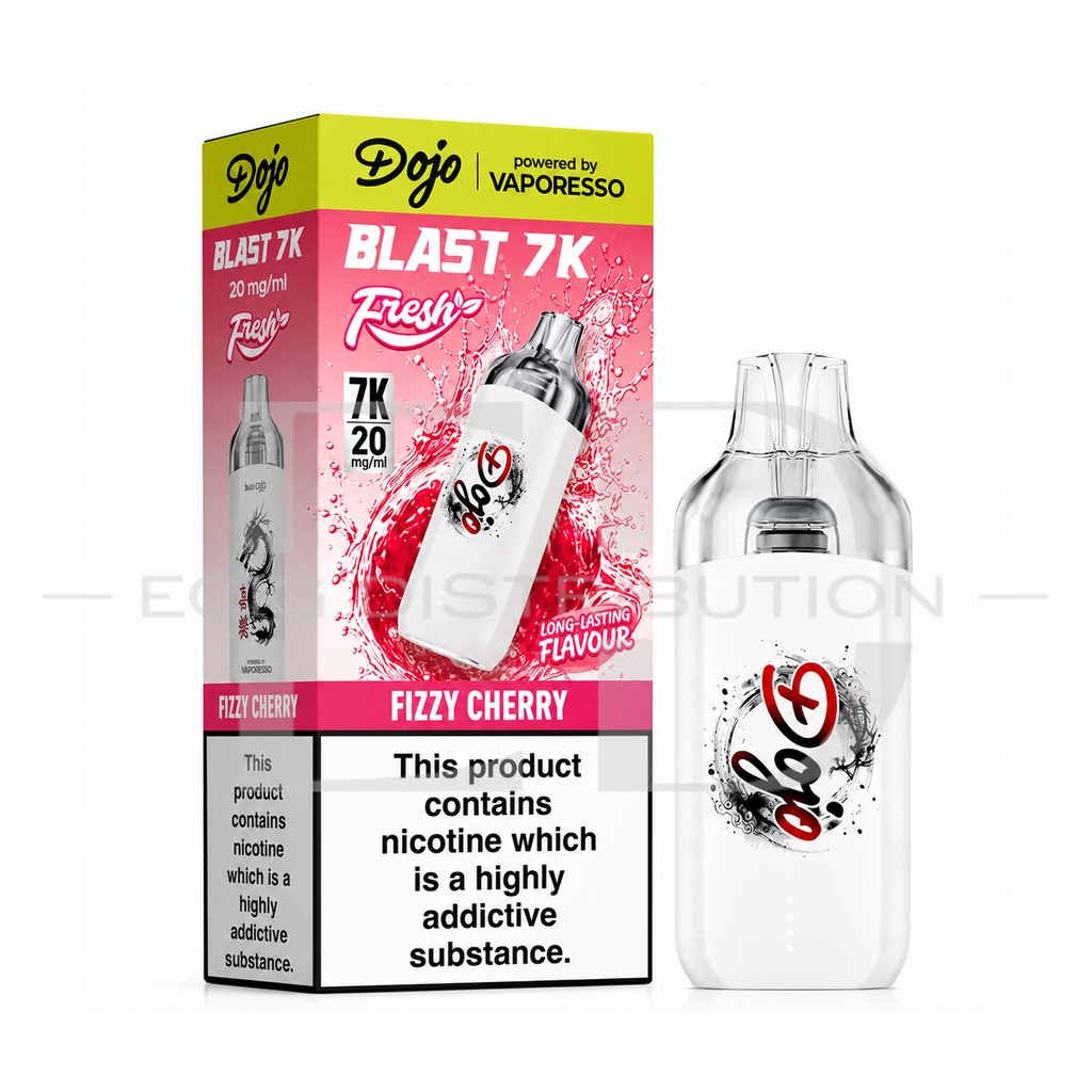 Vaporesso Dojo Blast 7K Pod Kit - Fizzy Cherry 20MG 