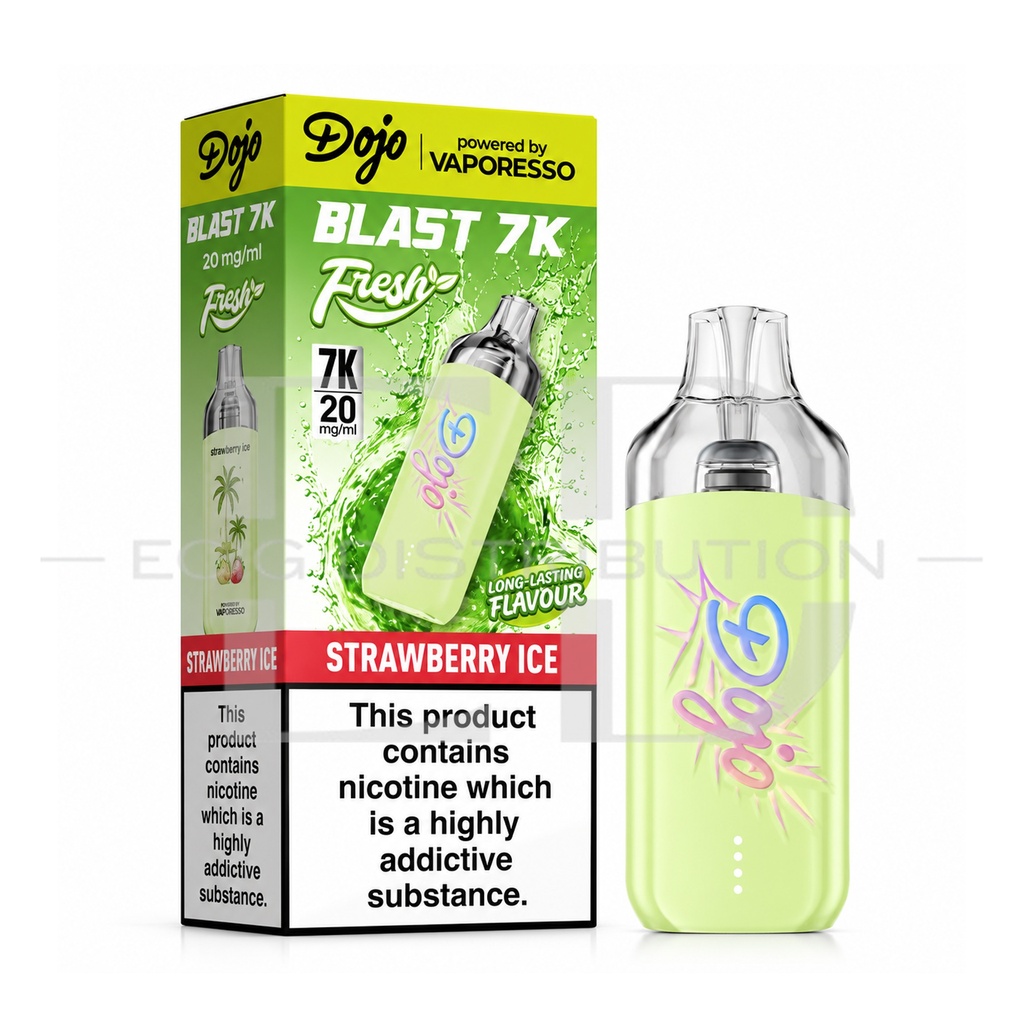 Vaporesso Dojo Blast 7K Pod Kit - Strawberry Ice 20MG 