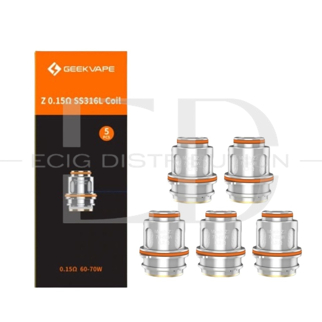 Geekvape Z Series SS316L Coil 5Pcs/Pack - Z0.15 Ohm