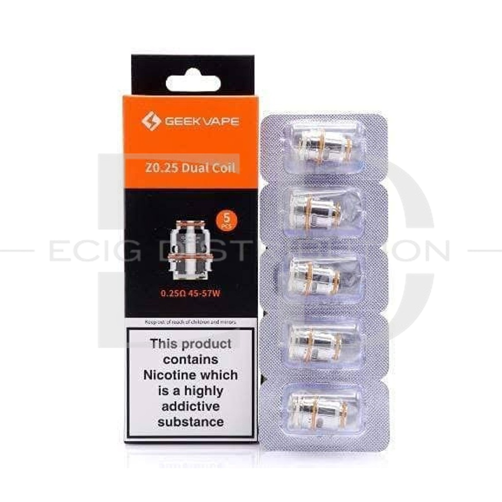 Geekvape Z Series Dual Coil 5Pcs/Pack - Z0.25 Ohm
