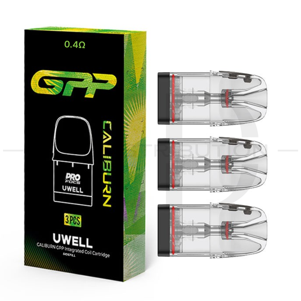 Uwell Caliburn GPP Coil Cartridge Side Refill 3Pcs/Pack - 0.4 Ohm ..