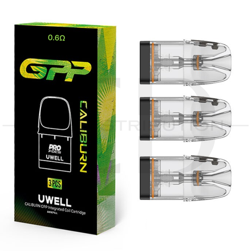 Uwell Caliburn GPP Coil Cartridge Side Refill 3Pcs/Pack - 0.6 Ohm ..