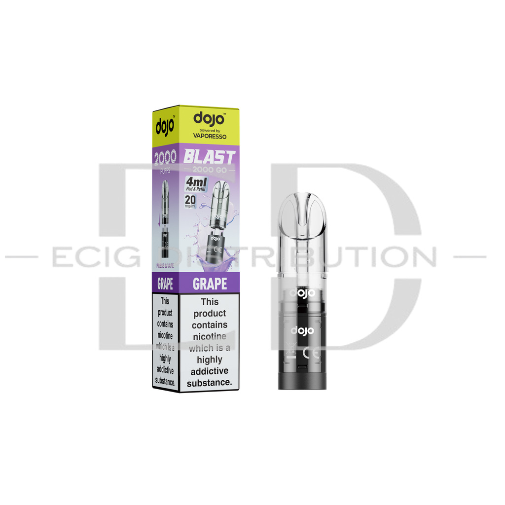 Vaporesso Dojo Blast 2000 Go Transparent Pod - Grape 20MG