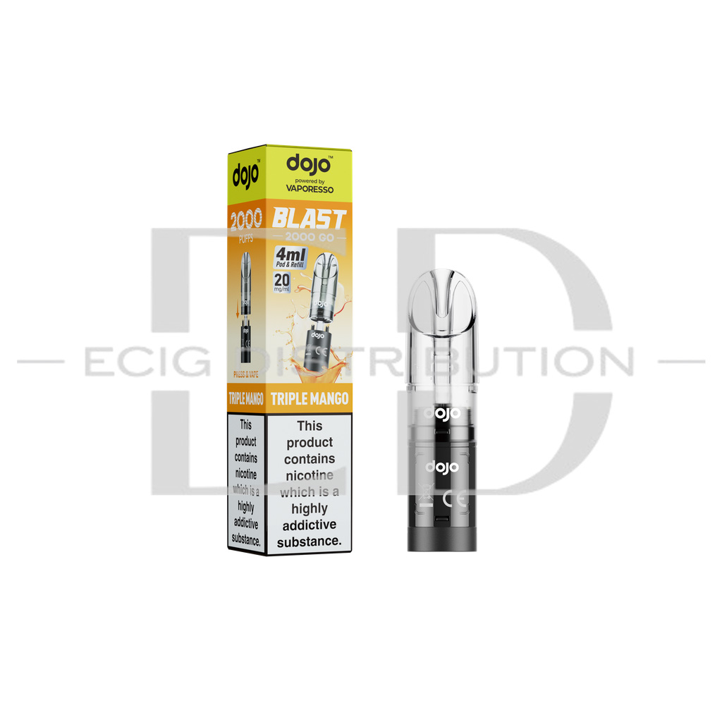 Vaporesso Dojo Blast 2000 Go Transparent Pod - Triple Mango 20MG
