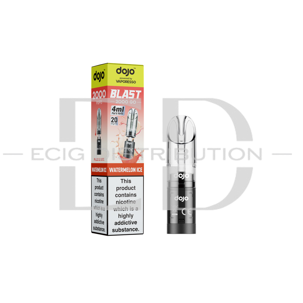 Vaporesso Dojo Blast 2000 Go Transparent Pod - Watermelon Ice 20MG