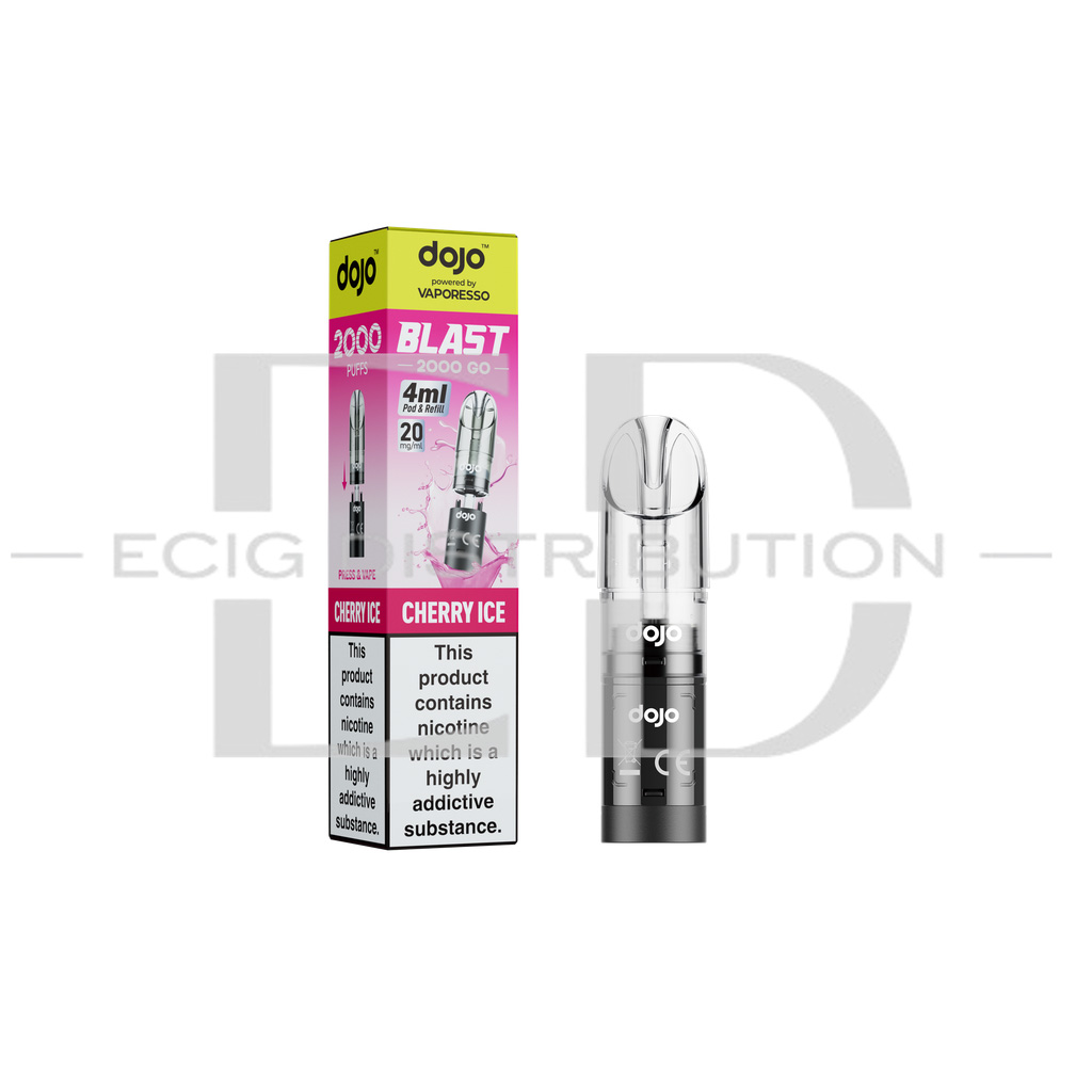 Vaporesso Dojo Blast 2000 Go Transparent Pod - Cherry Ice 20MG