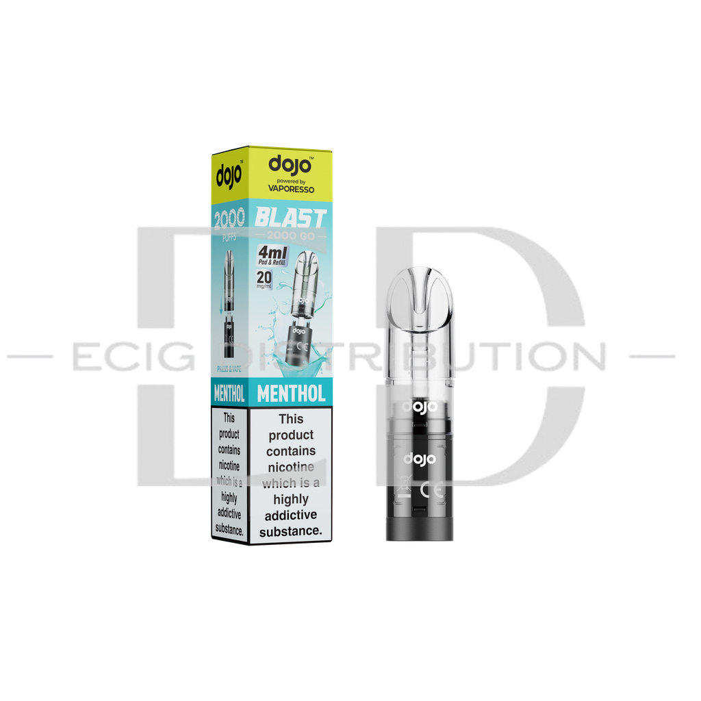 Vaporesso Dojo Blast 2000 Go Transparent Pod - Menthol 20MG