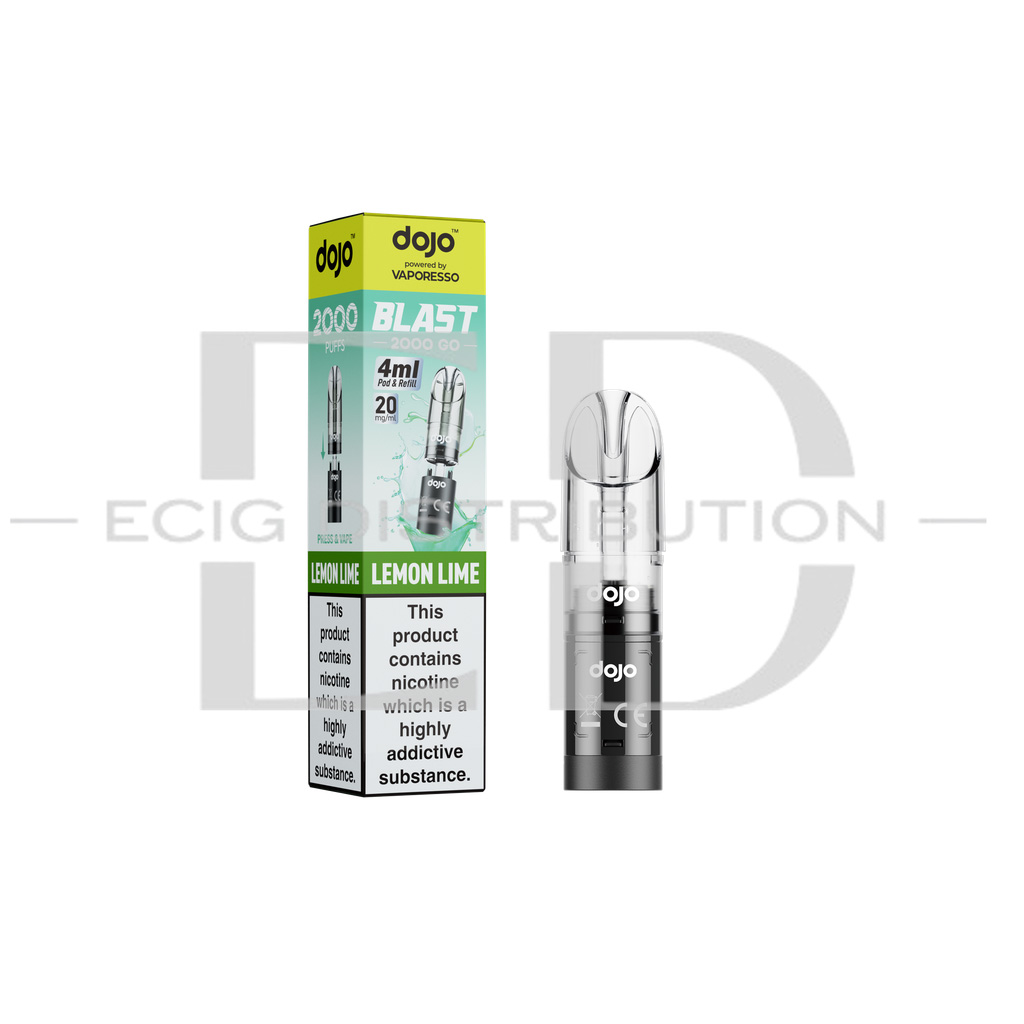 Vaporesso Dojo Blast 2000 Go Transparent Pod - Lemon Lime 20MG