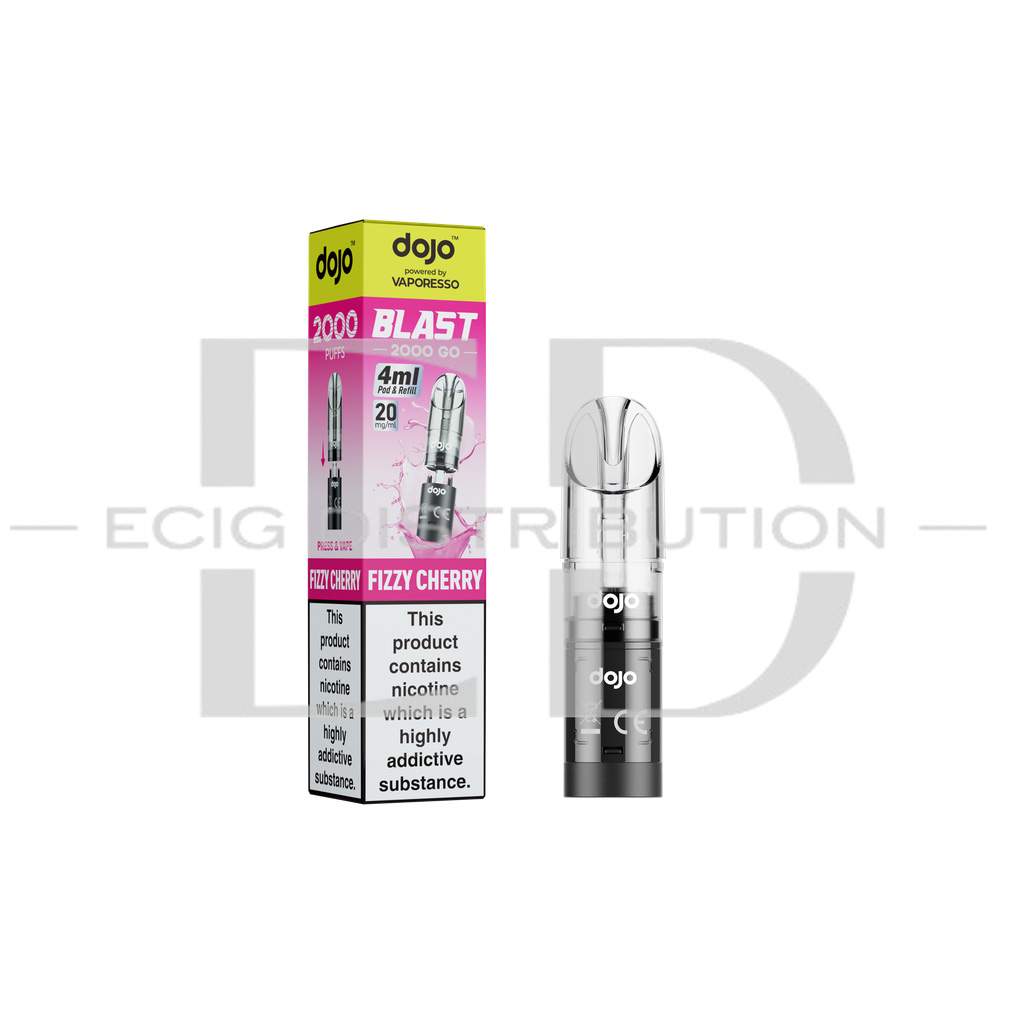 Vaporesso Dojo Blast 2000 Go Transparent Pod - Fizzy Cherry 20MG