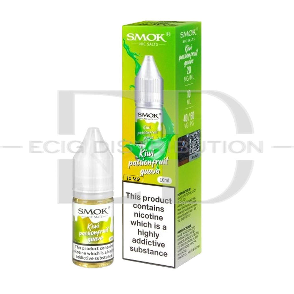 Smok Nic Salts - Kiwi Passion Fruit Guava 10MG