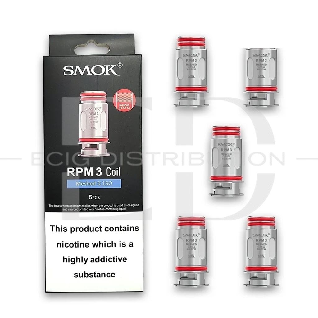 Smok RPM 3 Meshed Coil 5Pcs/Pack - 0.15 Ohm