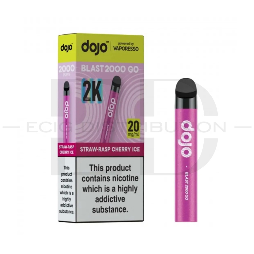 Vaporesso Dojo Blast 2000 Go Pod Kit - Strawberry Raspberry Cherry Ice 20MG