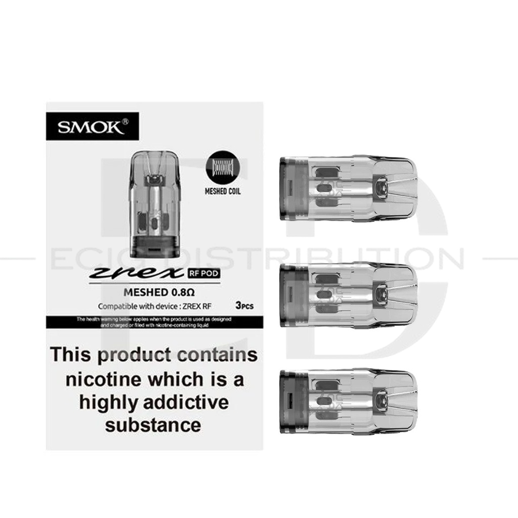 Smok ZREX RF Refillable Pod 3Pcs/Pack - 0.8 Ohm