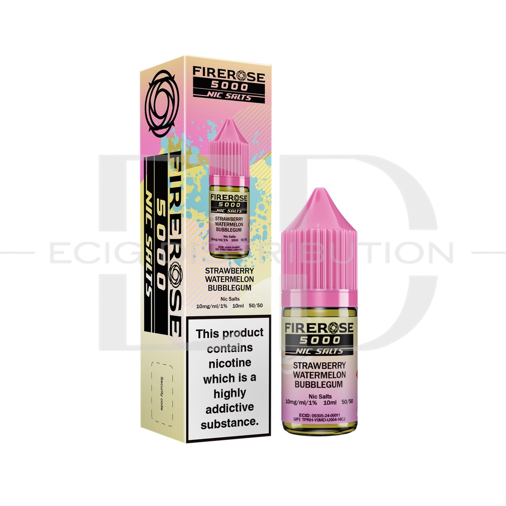 Firerose Nic Salts - Strawberry Watermelon Bubblegum 10MG