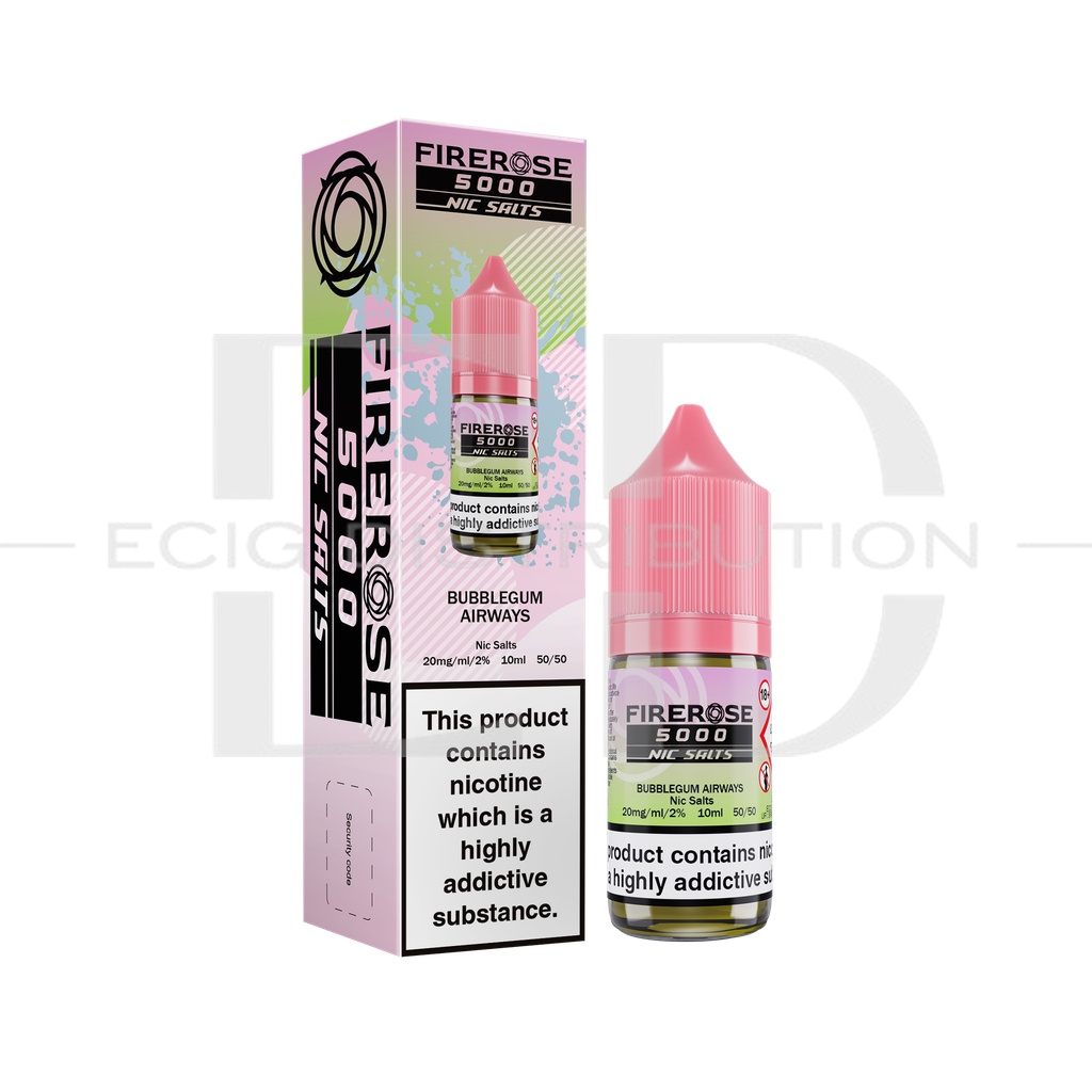 Firerose Nic Salts - Bubblegum Airways 20MG